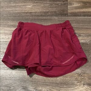 Lululemon Athletica Red Athletic Shorts Lightweight Moisture-Wicking